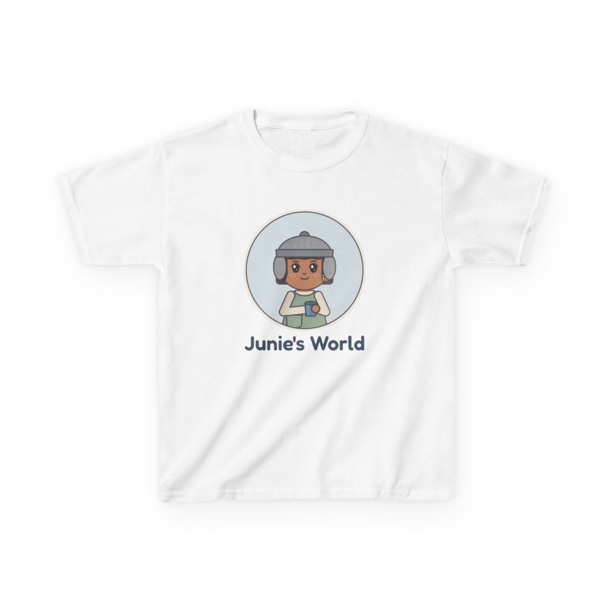 Junie's World Portrait Logo Kids Tee